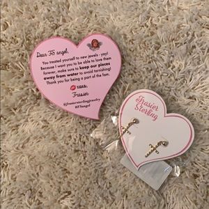 NEW GOLD CROSS DANGLY EARRINGS